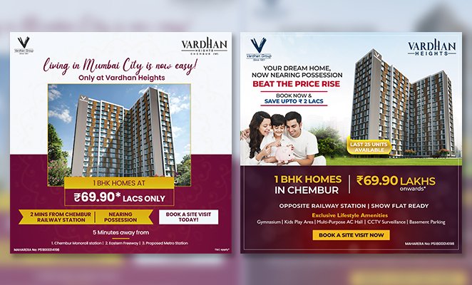 Improved the Qualified Lead Ratio by 2X & Achieved 10% Site Visits Ratio | Vardhan Heights